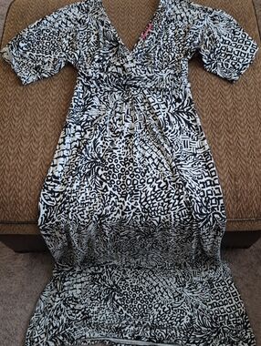Lilly Pulitzer Black and White Printed Maxi Dress